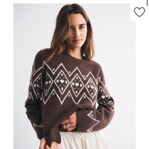 A&F Madeline Cupid Crew Sweater size L